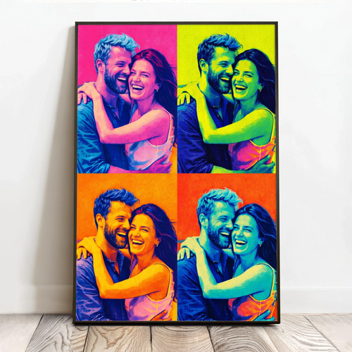 Pop Art personlig plakat med silketrykseffekt, 40x60 cm