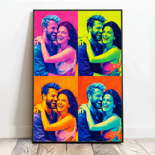 Pop Art personlig plakat med silketrykseffekt, 40x60 cm – Motiv 2